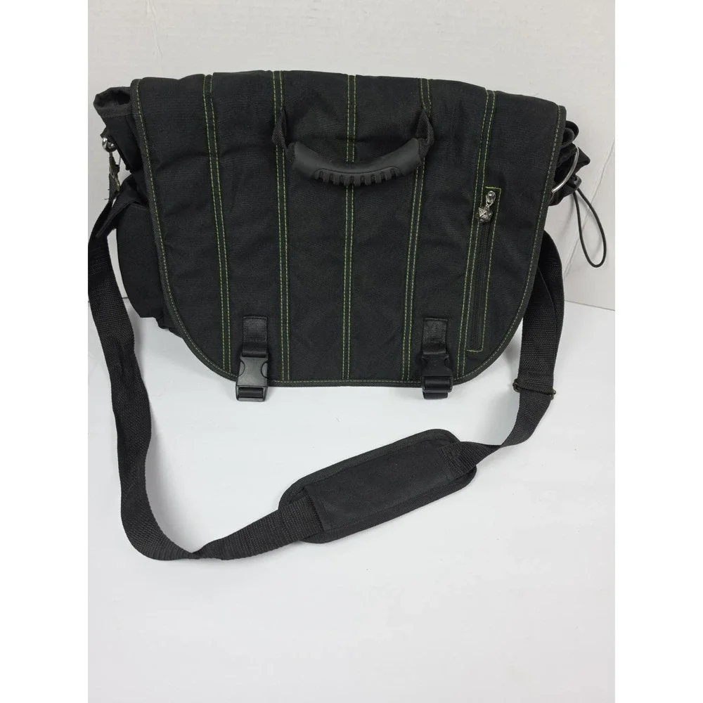 ThinkGeek Bag Of Holding Black Messenger Shoulder Bag Laptop Padded Organizer